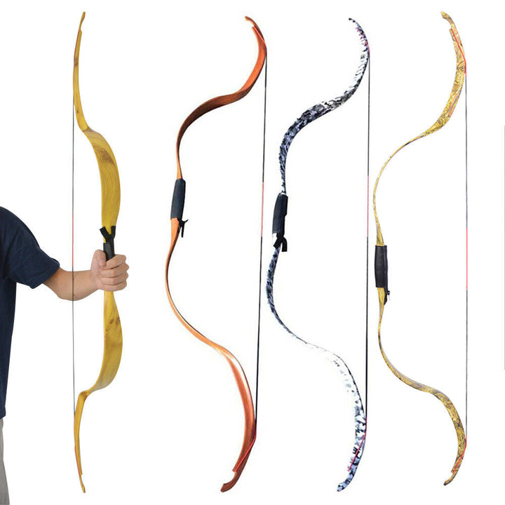 🎯50" Bogenschießen 20lbs Recurve Traditioneller Reiterbogen