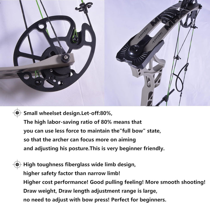 🎯Archery Compound Bow Hunting Target Practice for Beginners Adult