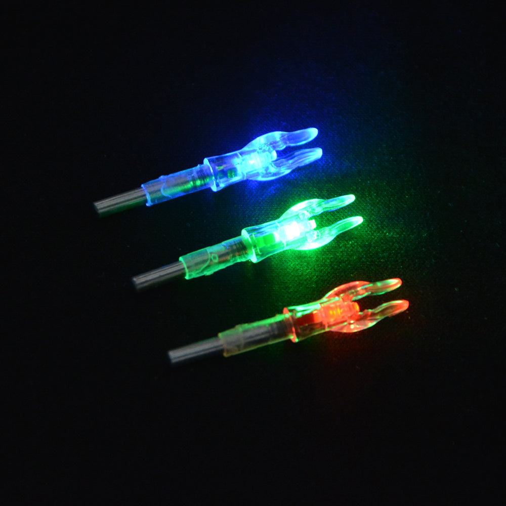 🎯3 Stück Bogenschießen beleuchtete Pfeilnocken mit LED-Schwanz