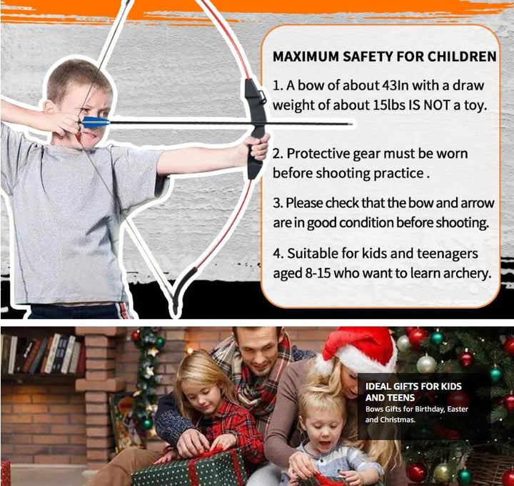 🎯F021 Archery Bow Arrow Set for Beginners Children Gift