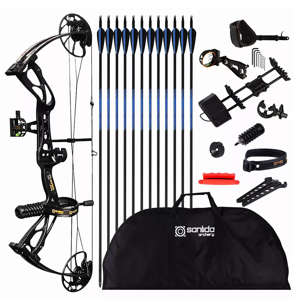 🎯SANLIDA Dragon X8  Hunting Compound Bow Bag Set