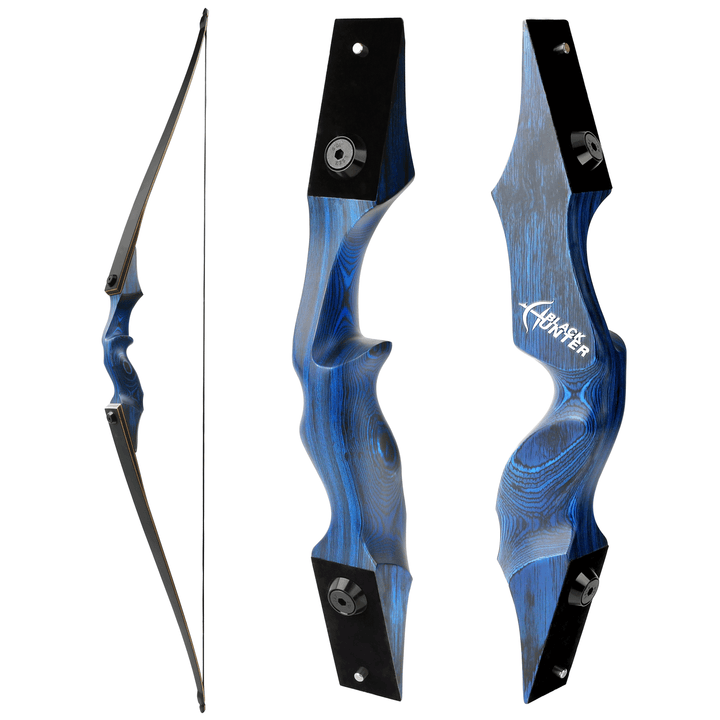 🎯BLACK HUNTER's Hunting Recurve Bow, Perfect LH&RH Archery Tradition Practice Outdoor