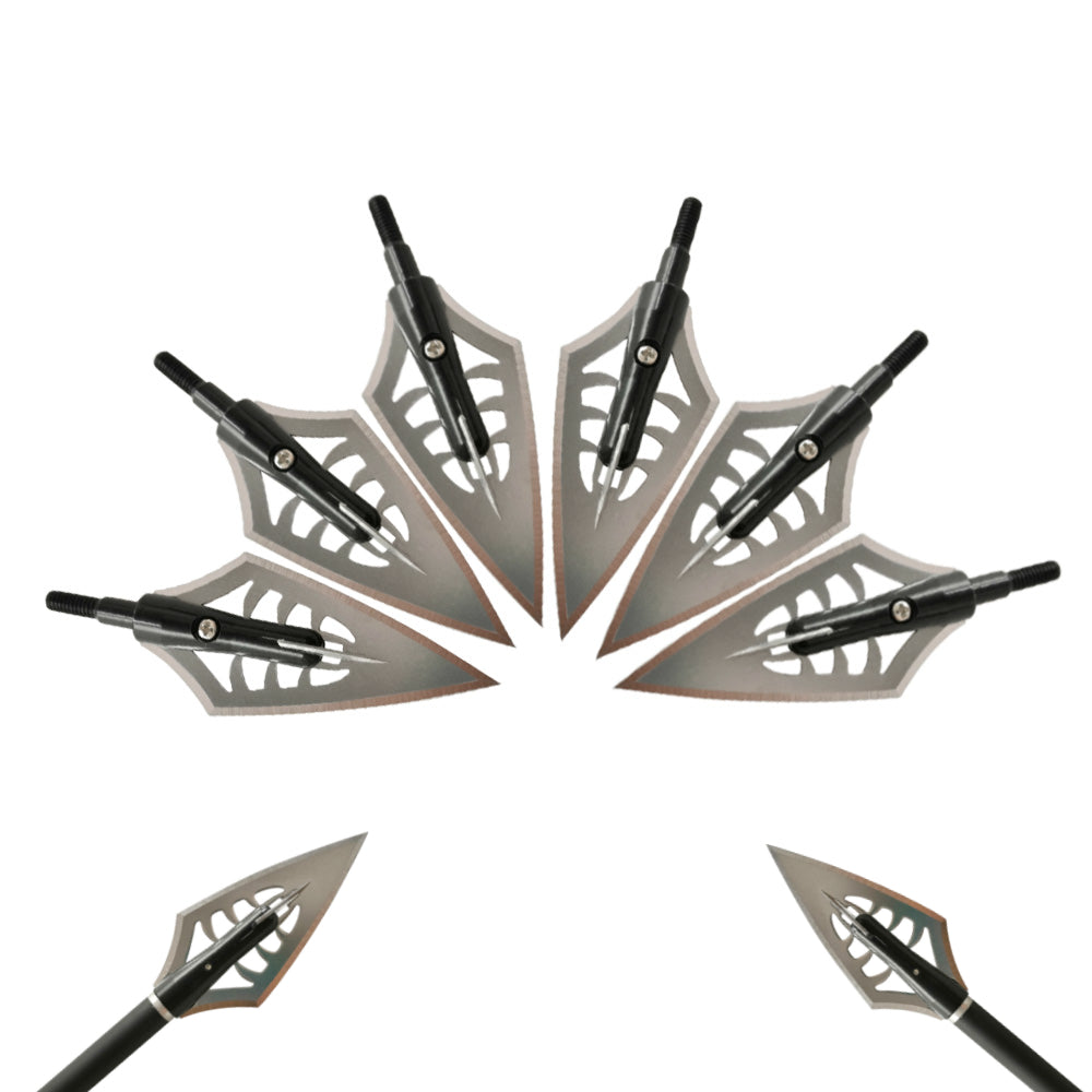 🎯12pcs Archery Hunting Broadheads 2 Blades Arrowheads