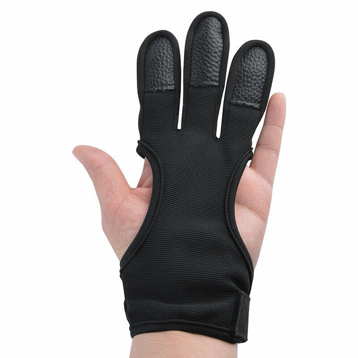 🎯AMEYXGS Bogenschießen-Fingerschutz, Recurve-Bogen-Handschuh