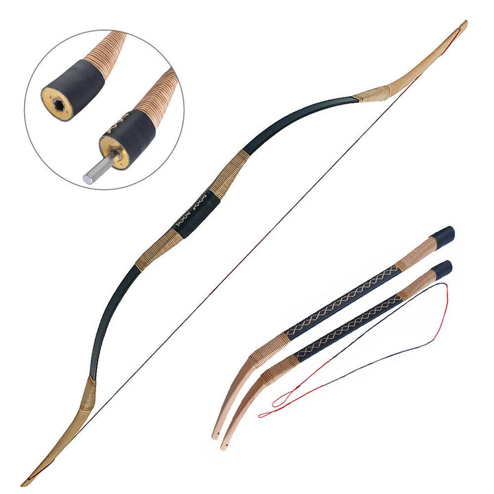 🎯Takedown Traditional  20-35lbs Wooden Horsebow Archery