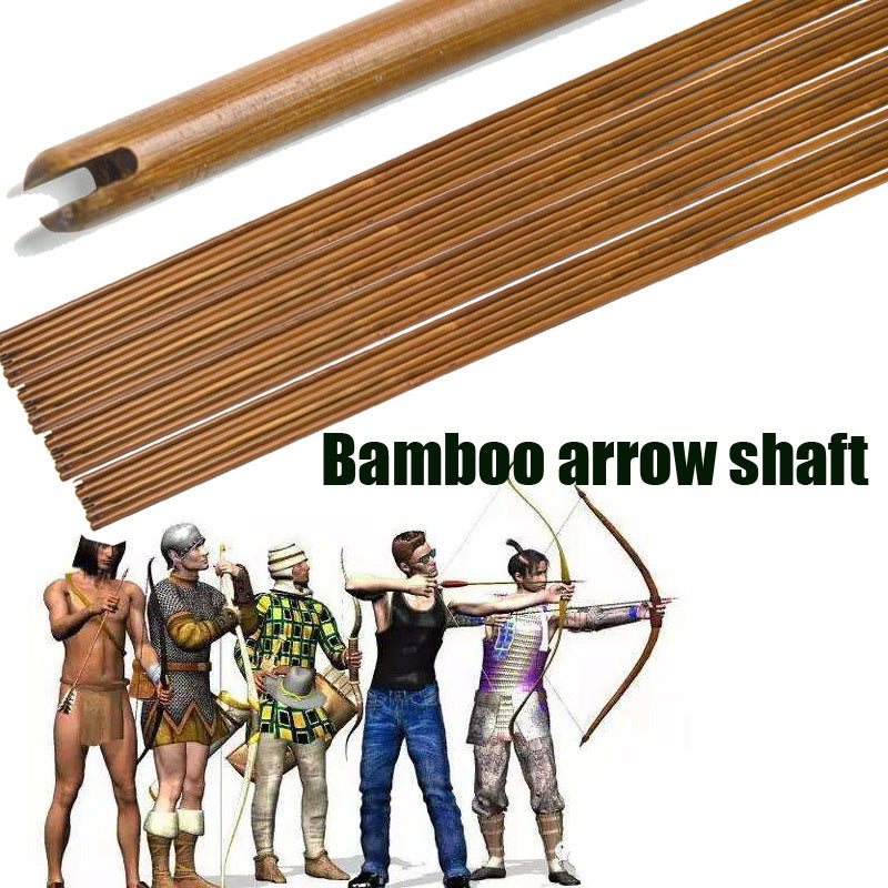 🎯Archery Bamboo Arrow Shaft Self Nock Handmade Bow DIY