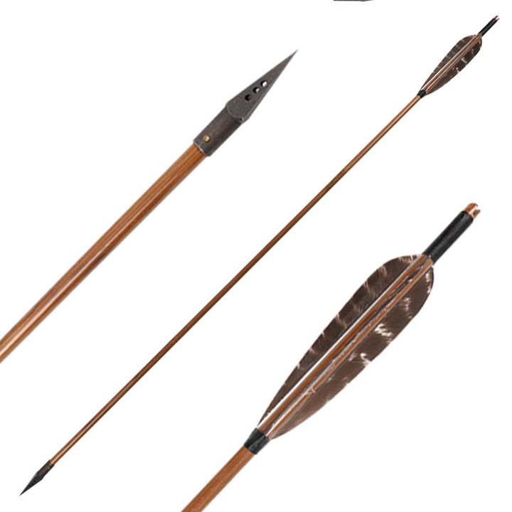 🎯12 Bambuspfeile für traditionellen Bogen