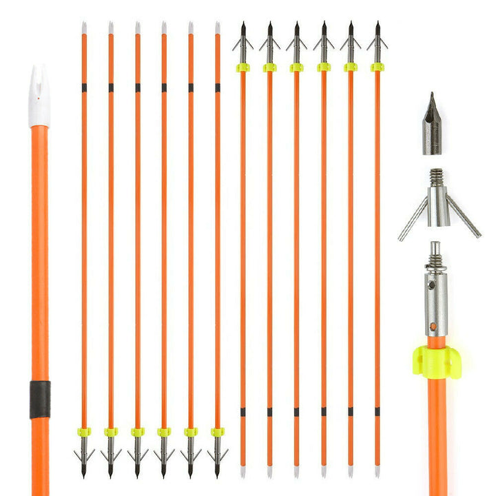 🎯32'' Bow Archery Fishing Arrows for Anglers Hunter