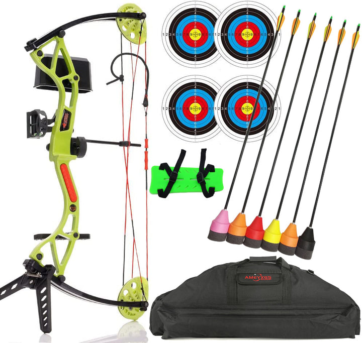 🎯Kids Compound Bow Set 10-20 lbs Tension is Suitable for Ages 5-15