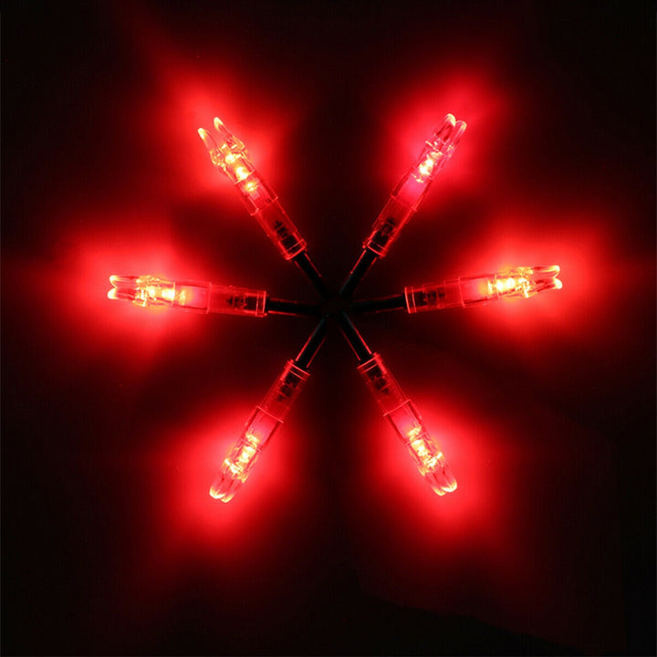🎯6 Stück 5,3 mm Pfeilspitzen mit LED-Beleuchtung für Bogenschießen