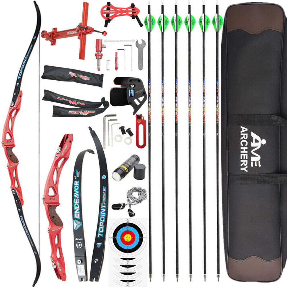 🎯Topoint Endeavor Archery Recurve Bow Riser 25" ILF Riser With Limbs