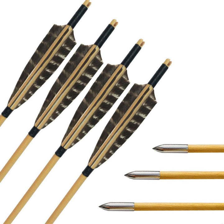 🎯Archery Traditional Long Bow Arrow Set 20-50LBS