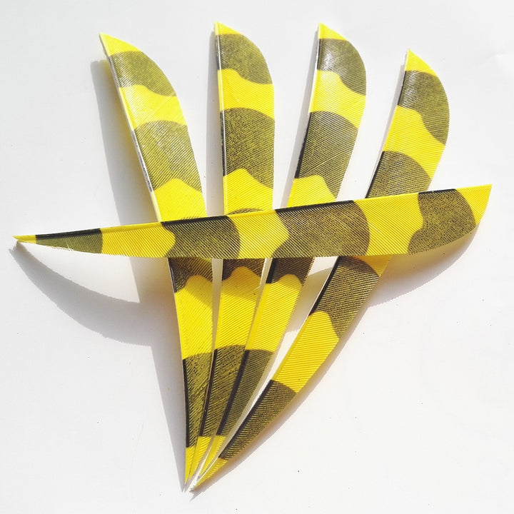 🎯AMEYXGS Archery 5''  Turkey Feather for Bamboo Arrows